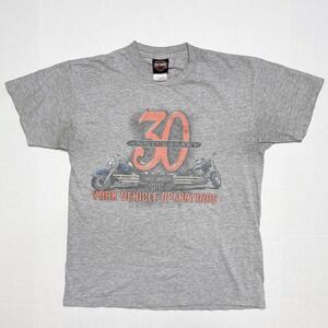 Harley-Davidson 30th Anniversary York Vehicle‎ Operations T-Shirt Mens M Gray